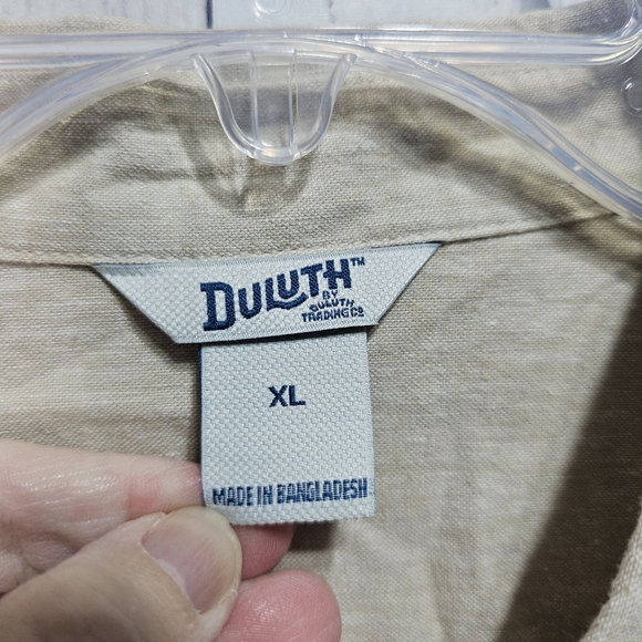 DULUTH Women's Artisan Hemp Duster Shirt Dress Organic Cotton Long Line Size XL. - Picture 9 of 15